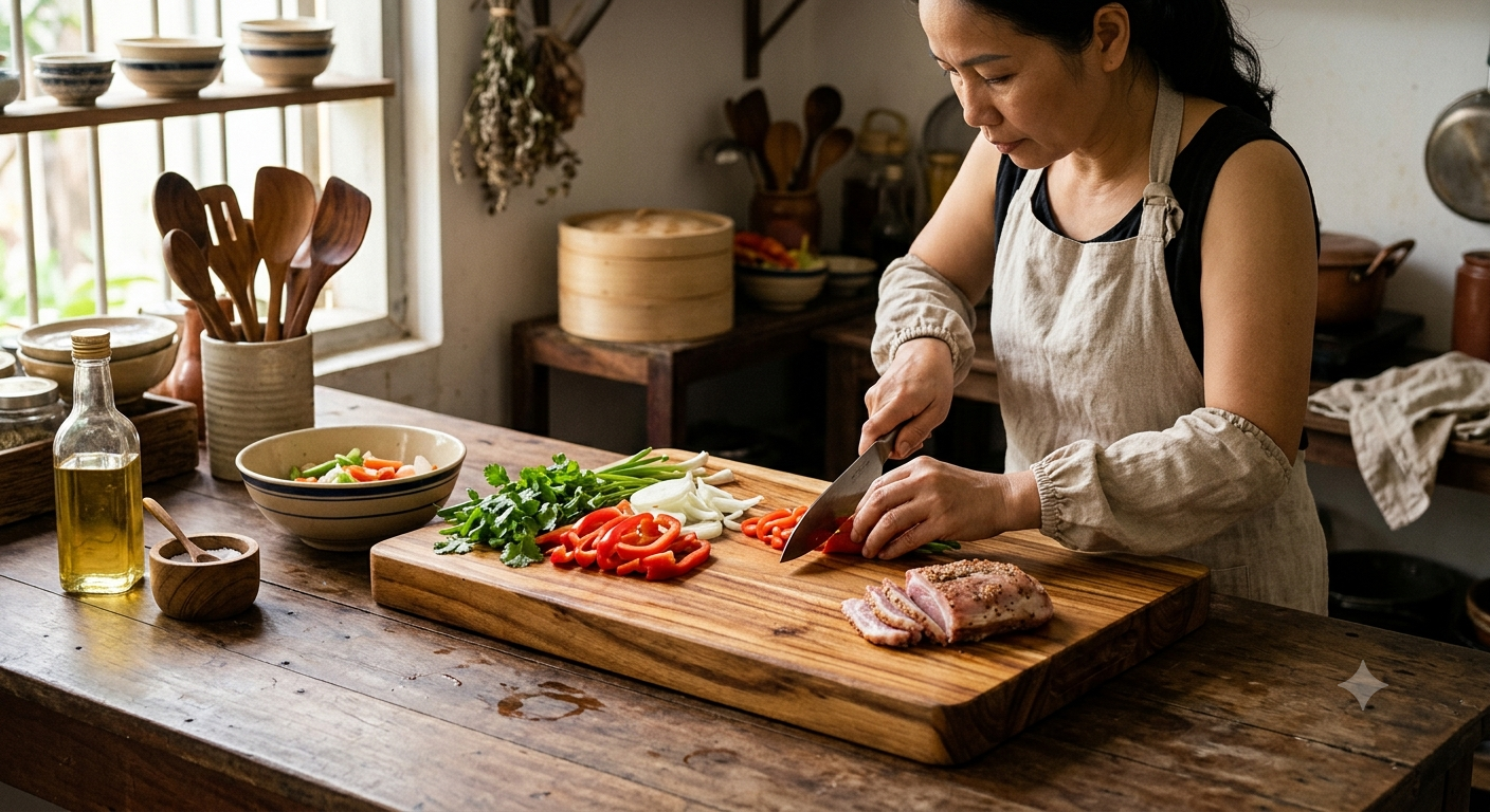 Cách Sử Dụng Thớt Gỗ Xà Cừ Hiệu Quả và Bền Lâu